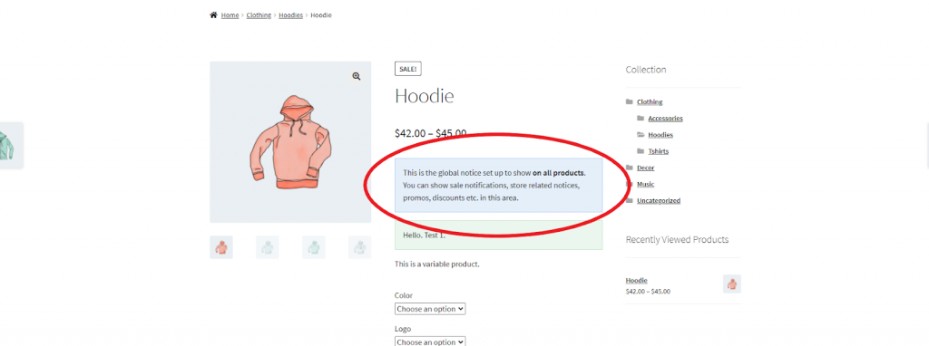 Product Notices for WooCommerce